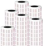 MotBach 15000Pcs 30Rolls Price Stickers Price Tags Labels for Mx-5500 Labeller, White Price Gun Labels Stickers Tags White Pricemarker Machine Sticker Label tag