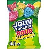 JOLLY RANCHER Sour Gummies Assorted Fruit Flavored Candy Bag, 6.5 oz