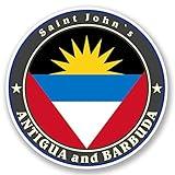 Antigua and Barbuda Vinyl Sticker Decal Laptop Car Bumper Sticker Travel Luggage Car Sign Fun 5"