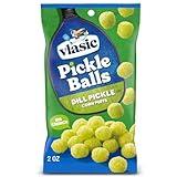 Vlasic Pickle Balls, Dill Pickle Flavored Corn Puffs, 2 oz.