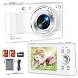 Upgrade Digital Camera, 56MP FHD 1080P Camera for Kids with 32GB TF Card, Two Batteries, Lanyard, Compact Small Camera for Kids Boys Girls