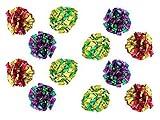 PETFAVORITES Original Mylar Crinkle Balls Cat Toys - 12 Pack