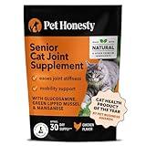 Cat Hip & Joint Health Crunchy & Creamy Chews - Cat Joint Support Supplement with Glucosamine, Health Supplies & Hip Support for Indoor & Outdoor Cats (Chicken 30-Day Supply)