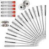 Sewing Machine Needles, 50 PCS Universal Sewing Machine Needle, Compatible with Singer, Brother, Janome, Varmax, Sizes HAX1 65/9, 75/11, 90/14, 100/16, 110/18 (50 PCS)