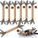 GREMBEB Cat Toys, 7 Pack Silvervine Cat Feather Toy Kitten Chew Stick Catnip Treat with Bell for Cleaning Teeth Indoor Kitty Teaser Wand Molar Snack for Interactive Pet Rabbit Bunny Hamster