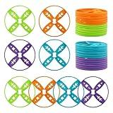 Outside Toys for Kids Ages 4-8, 24 Pack Flying Discs Supplement Set - Compatible with Most Handheld and Foot-Powered Flying Disc Toys, Includes 4 Vibrant Colors, Must-Have for Flying Disc Enthusiasts
