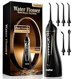 Oralfree Water Flosser Teeth Pick - Dental Cordless Portable Floss Picks Rechargeable Travel Pik Irrigation Cleaner IPX7 Waterproof Oral Irrigator Electric Flossing Machine for Home Teeth Cleaning