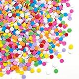Rainbow Round Sprinkles, Birthday Confetti Edible Cake Decorations, Round Sprinkles For Cupcake, Cake Decorating, Ice Cream, Cookie, 150g/5.29oz