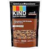 KIND Healthy Grains Granola, Cinnamon Oat Clusters with Flax Seeds, Healthy Snacks, Gluten Free, 100% Whole Grains, 5g Protein, 11oz, 1 Count