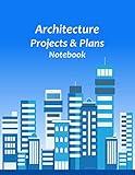Architecture Projects & Plans Notebook: Include with isometric graph paper & details table. For organize all projects & plans. (8.5 X 11 inches, 120 ... background buildings flat style cover.)