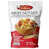 FRUIT NUT MIX TRAIL MIX by PREMIUM ORCHARD - Gourmet Trail Mix Bulk Blend of Mixed Nuts & Dried Fruit - Healthy Vegan Snacks, Snack Nut Mix, Plant Protein Source, Non-GMO, Natural - 18oz