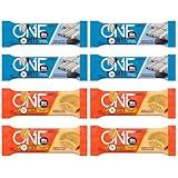 Protein Bar Variety Pack, 2.12 Oz Bars, Gluten-Free Protein Bar with High Protein (18-20g) and Low Sugar (1g) 8 Pack (8 Pack, 2 Flavor)