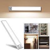 AOSANT 70-LED Motion Sensor Cabinet Light,Under Counter Closet Lighting, Wireless USB Rechargeable Kitchen Night Lights,Battery Powered Light,Uniform Light for Wardrobe