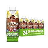Carnation Breakfast Essentials High Protein with Fiber Ready-to-Drink, 8 FL OZ Carton, Rich Milk Chocolate (Pack of 24)