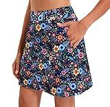Oyamiki Women's Active Performance Skort Lightweight Skirt for Running Tennis Golf Workout Sports Printing M