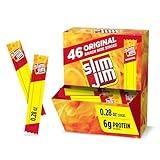 Slim Jim Smoked Meat Sticks, Original Flavor, 6g Protein Per Serving, Snack Size, Camping Snack, 0.28 oz. (46 Count)