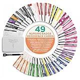 BadgeGuru 2.0 by Tribe RN - 49 Nursing Badge Reference Cards - Comprehensive Clinical Guide for Students & Critical Care RNs - Nursing Badge Cards Designed by Experienced Nurses and Educators