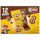 Keebler On-The-Go Fudge Stripes Cookies, 12 Count (Pack of 1)