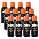 Edge Shaving Gel for Men, Sensitive Skin with Aloe, (12 Pack) - Shave Gel For Men That Moisturizes, Protects and Soothes To Help Reduce Skin Irritation