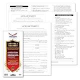 Last Will and Testament Legal Forms Kit, Complete Do-It-Yourself Documentation Set