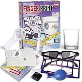 Detective Fingerprint Kit for Kids Ages 8-12, FunKidz Spy Gear Pretend Play STEM Science Kit Project with Crime Scene Investigations Educational Class Tools for Boys Girls