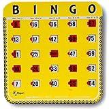 Regal Bingo Bulk Bingo Cards with Sliding Windows - Reusable Large Print Bingo Game Cards for Adults Large Group - 8 Pack, Yellow
