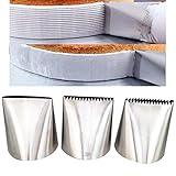 Piping Tips For Cake Decorating, Stainless Steel Icing Piping Nozzles For Pastry Fondant Decorating Tools (C)
