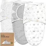KeaBabies 3-Pack Organic Baby Swaddle Sleep Sacks - Swaddles for Newborns, Infant 0-3 Months, Baby Girls, Boys, Soft & Snug Newborn Sleep Sack, Nursery Swaddling Blankets (Nordic)