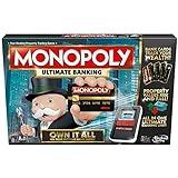 Hasbro Gaming Monopoly Ultimate Banking Edition Board Game for Families and Kids Ages 8 and Up, Electronic Banking Unit (Amazon Exclusive)