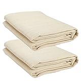 BACLAUGH Glass fiber welding blanket 4 'x 6' family welding desktop with fire blankets, welding curtain grille carpet, welding tool welding blanket coverage, flame retardant | fire prevention 2PCS
