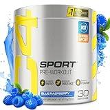 Cellucor C4 Sport Pre Workout Powder Blue Raspberry - Pre Workout Energy with Creatine + 135mg Caffeine and Beta-Alanine Performance Blend - NSF Certified for Sport 30 Servings