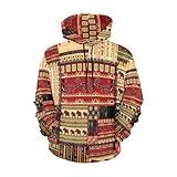 ZARTFFUN Ethnic Patchwork African Elephants and Cultural Ancient Print Long-sleeve All Over Print Athletic Hoodies Pullover Sweatshirt for Women