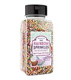 Unpretentious Rainbow Sprinkles (2 Cup Shaker Jar) Colorful & Bright Jimmies for All Festive Occasions