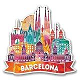 Barcelona Catalunya Spain Vinyl Sticker Decal Laptop Car Bumper Sticker Travel Luggage Car 5