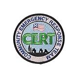 CERT Patch Round Embroidered Community Emergency Response Team - F 86