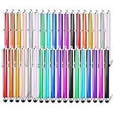Briout Stylus Pens for Touch Screens, 36 Pack Capacitive Stylus, High Precision Compatible with All Universal Touch Screen Devices (12 Multicolor)