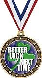 Gold Better Luck Next Time Medals - 2.5" Gag Loser Last Place Award Medal Prime