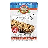 Sunbelt Bakery Chewy Chocolate Chip Granola Bars, 1.1 oz Bars, 15 Count