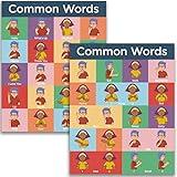 Sign Language Posters for Classroom - 2 Pack Includes Everyday and Commonly Used Words Sign Language Charts for Kids. ASL Posters for Classrooms 16x20 inches, Dry Erase School Supplies