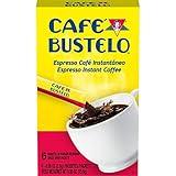 Café Bustelo Espresso Style Dark Roast Instant Coffee, 6 Count Single Serve Packets