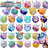 48 Pack Pop Fidget Toys Bulk 3D Stress Ball Toy, Party Favors for Birthday, Sensory Toys Bulk Squeeze Toys, Stress Relief, Easter Basket Stuffers, Classroom Prizes Stocking Stuffers for Adults Toddler