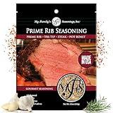My Family’s Prime Rib Rub Seasoning – Gluten Free and No MSG Seasoning – All Natural Steak Meat Rubs for Smoking and Grilling - Steak Rub with Garlic & Rosemary – 3.6 oz Resealable Pack