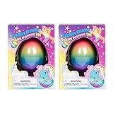 YMCtoy - Surprise Growing Hatching Unicorn Rainbow Eggs, Set of 2