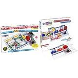 Snap Circuits SC-300 Electronics Discovery Kit with Snap Circuits Jr. SC-100 Electronics Discovery Kit Bundle