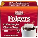 Folgers Classic Medium Roast Coffee, 19 Single Serve Coffee Bags