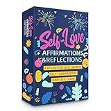 Self Love Affirmation Cards for Women | 55 Inspirational & Motivational Cards with Empowering Actions | for Therapy, Meditation, Self-Care & Mindfulness | Anxiety relief items, Badass Gifts for Women