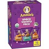 Annie's Organic Variety Pack, Cheddar Bunnies, Bunny Grahams and Cheddar Squares, 12 Pouches, 11 oz