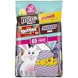 Mars M&M'S, SKITTLES, SNICKERS & STARBURST Easter Basket Stuffers Variety Pack, 65 Ct Bulk Bag
