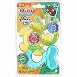 Nuby 3 Step Soothing Teether 3 Piece Set- Assorted Color