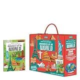 Sassi: Travel, Learn & Explore - Monuments of The World - 200pc Puzzle, 32pg Facts Book, 32 Special Figures, Poster, UNESCO, Educational Set, Kids 6+